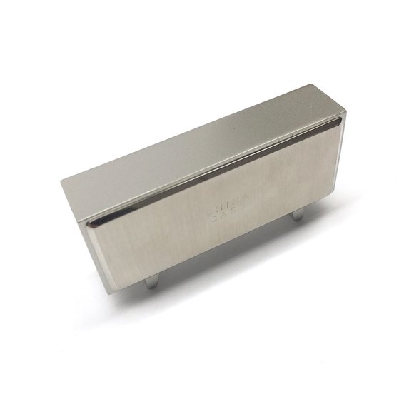 Miniature Silver Mini Retro TV style clock, QUARTZ Japan Movement, La Brea, New - Picture 4 of 7